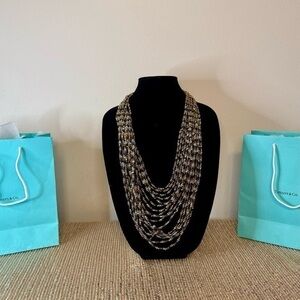 🌸SAKS4 - Saks 5th Avenue  Statement Necklace🤎💛🛍️ (blue)